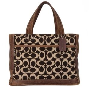 Coach Signature Jacquard Demi Bag